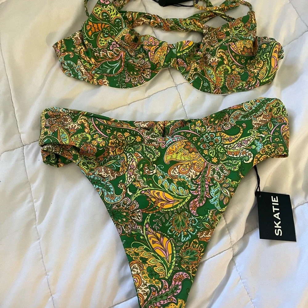 Skatie Multicolor Paisley Bikini - Picture 2 of 5